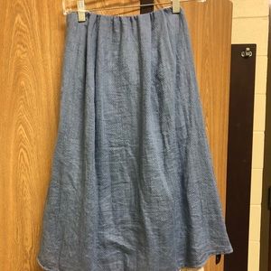 Blue strapless dress